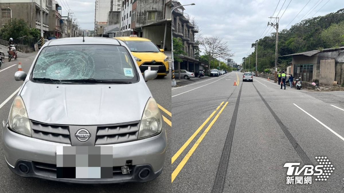 前面有人！苗栗男車停不住刮出「恐怖煞車痕」　行人阿嬤撞飛亡