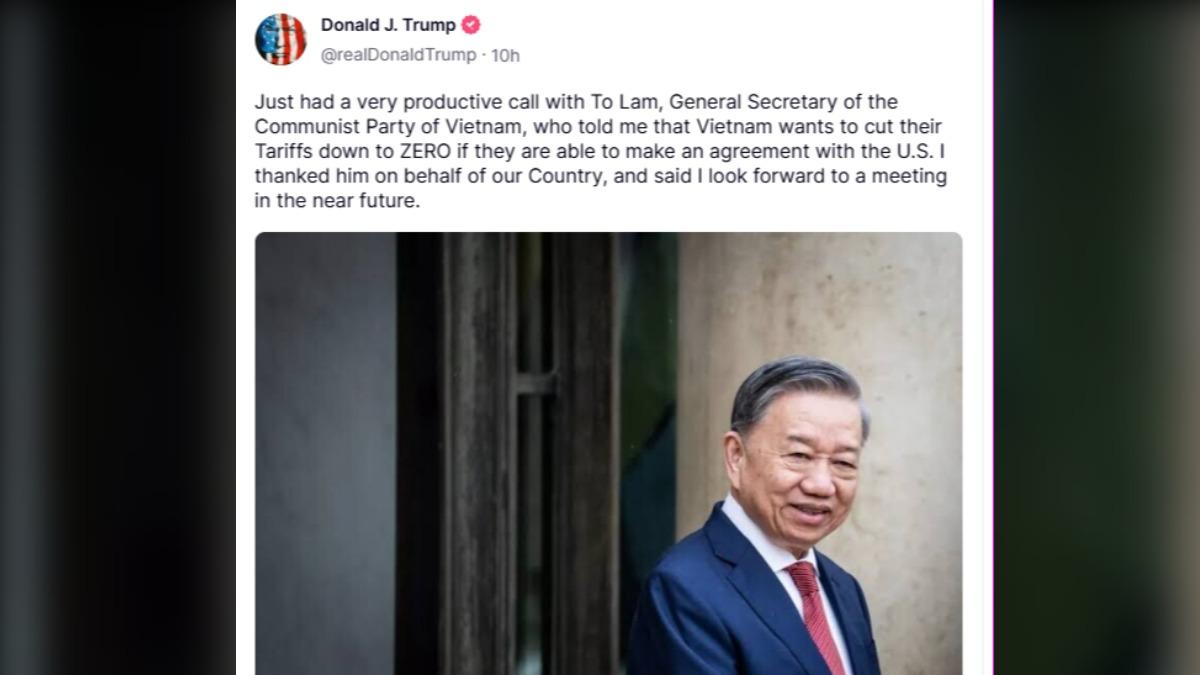 越南率先低頭!越共總書記與川普通話 願將美商品進口稅率降至0%