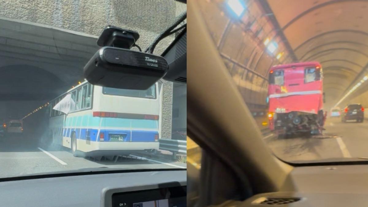 日本遊覽車發生追撞,至少47人受傷。(圖/翻攝自X@http_makoto)