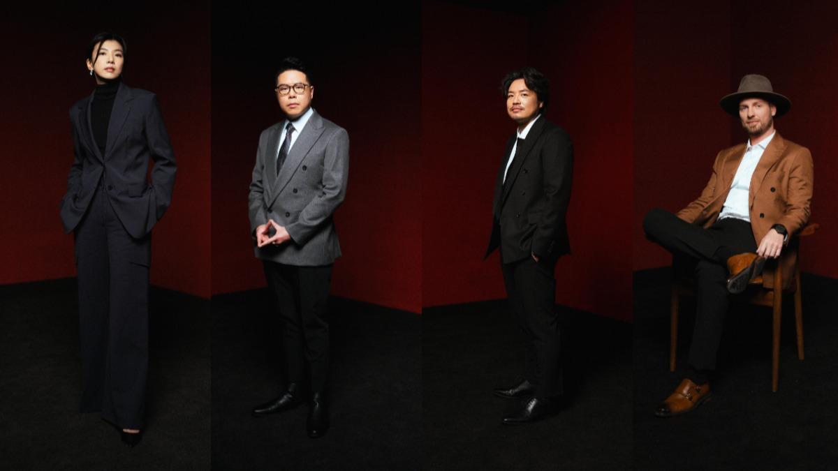 《我談的那場戀愛》導演何妙祺、《得寵先生》聯合導演何英毅、李志偉、紀錄片《香港四徑大步走》導演Robin Lee。(圖/香港電影金像獎)