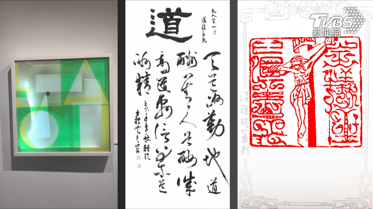 湯雅琁以筆墨為樂，以線條為聲，將書法、篆刻與視覺藝術轉化為音樂的載體（圖/湯雅琁）