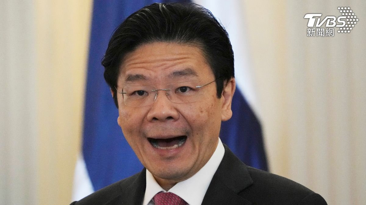 新加坡總理黃循財錄影片向人民說明關稅影響。(圖/達志影像美聯社)