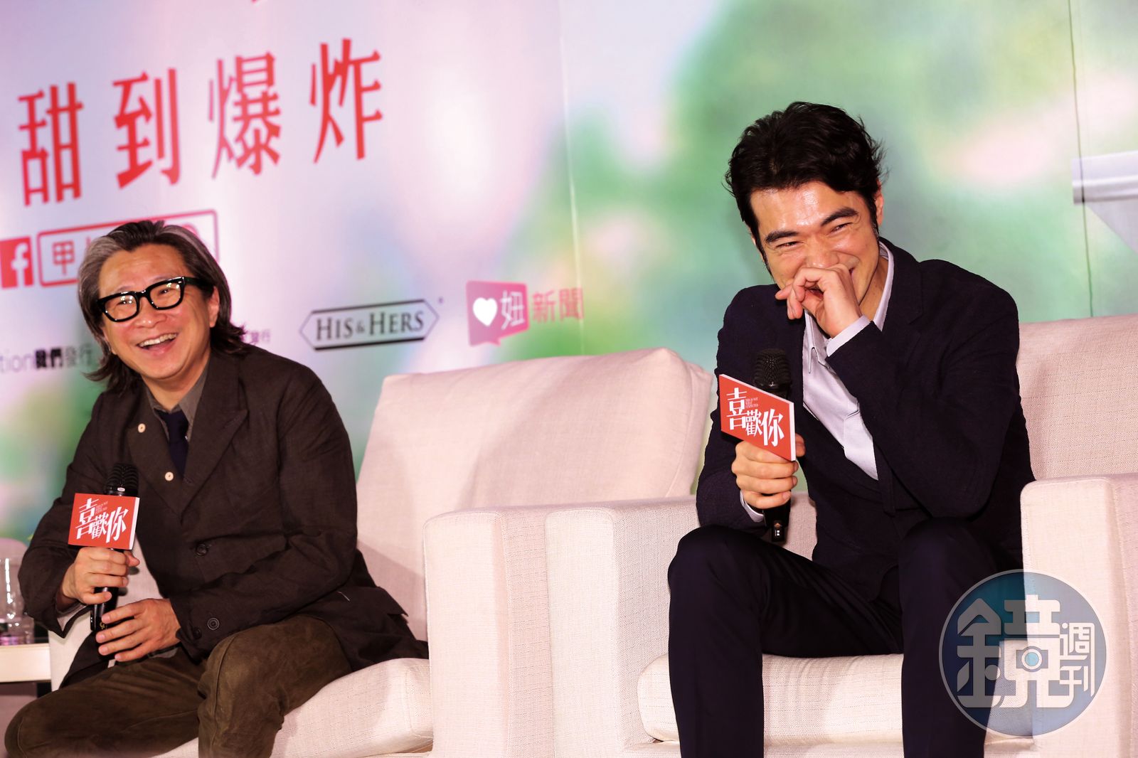 金城武(右)在演藝圈多年卻不愛社交,香港導演陳可辛(左)是他在圈內少數的密友。(圖/鏡週刊)