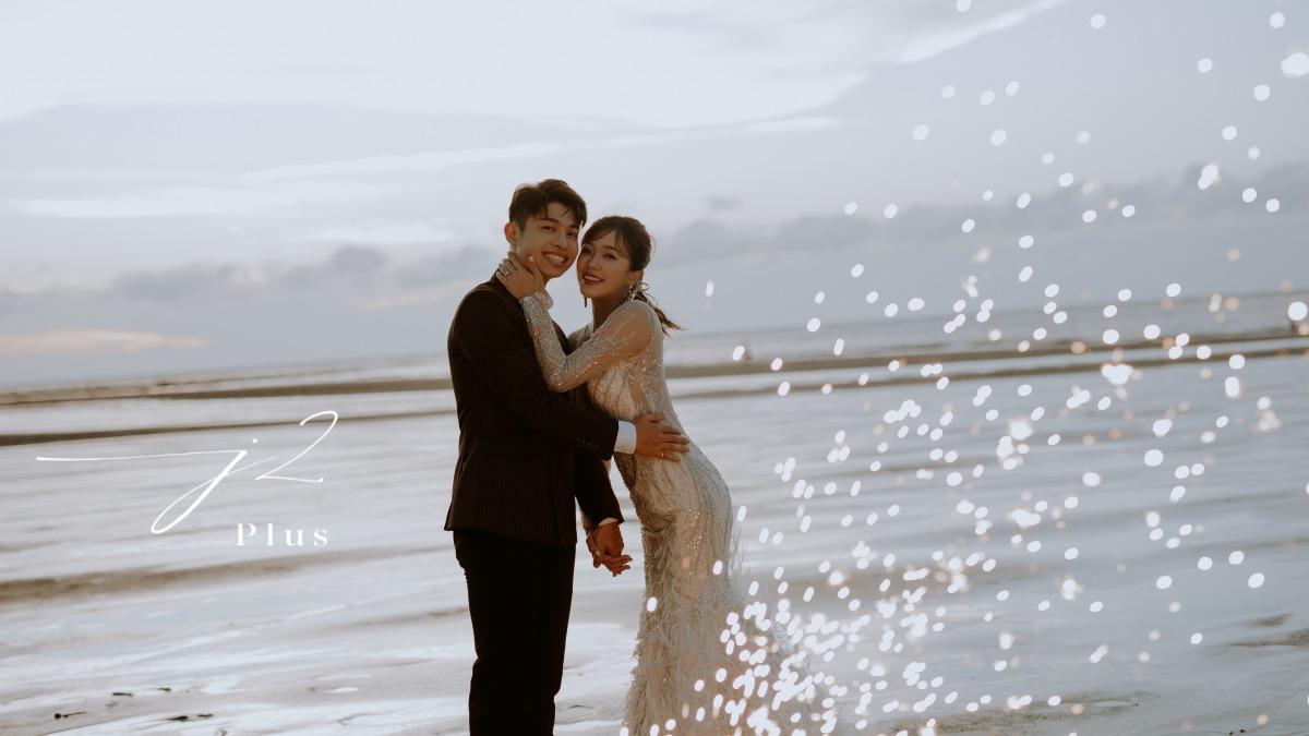 賴慧如和老公劉家銘婚紗照。(圖/J2 Plus 婚紗攝影提供)