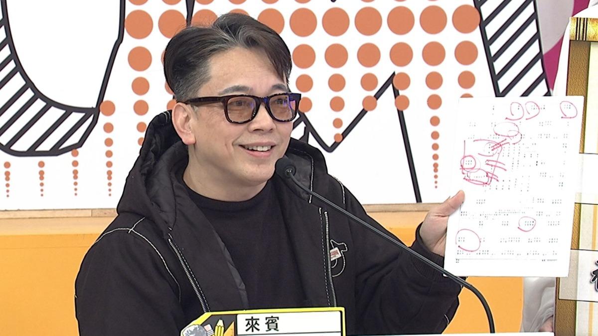 詹惟中預言薔薔會閃婚。(圖/中天綜合台提供)