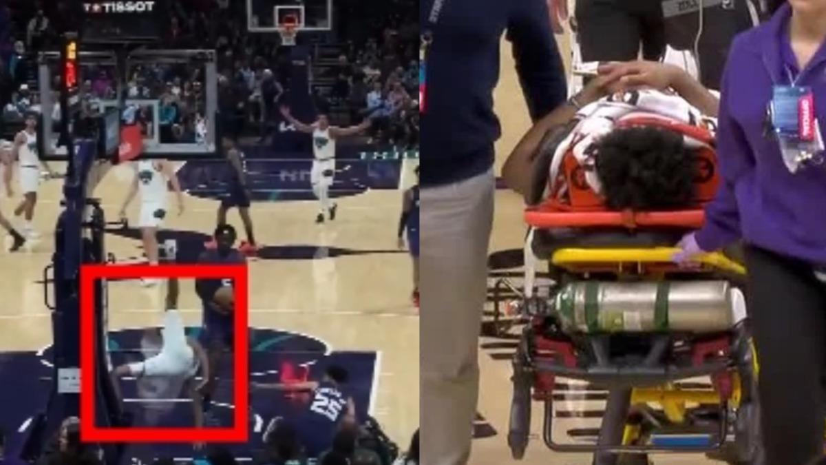 NBA/灰熊菜鳥「後腦重摔」急送醫!驚悚瞬間曝 對手跪地祈禱