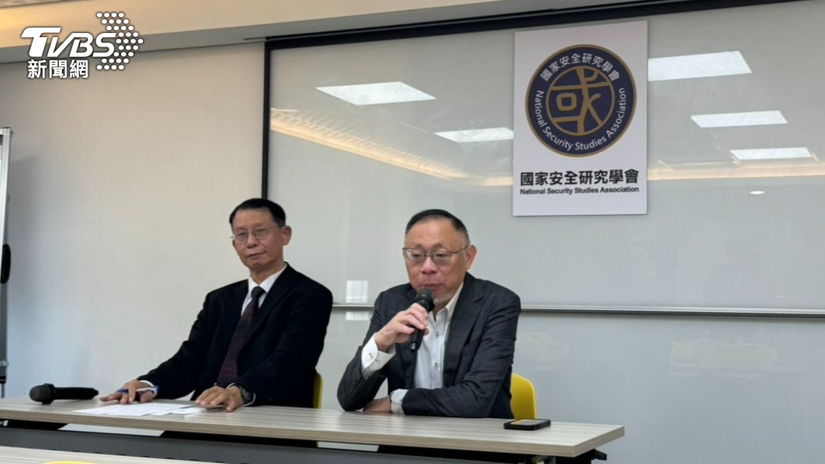 國家安全研究學會今早舉辦「新北市葉元之罷免案民調」公布記者會。(圖/劉庭宇攝)