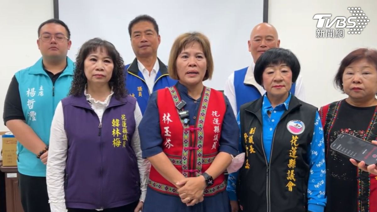 國民黨花蓮縣議會黨團呼籲凍漲票價。(圖/TVBS)
