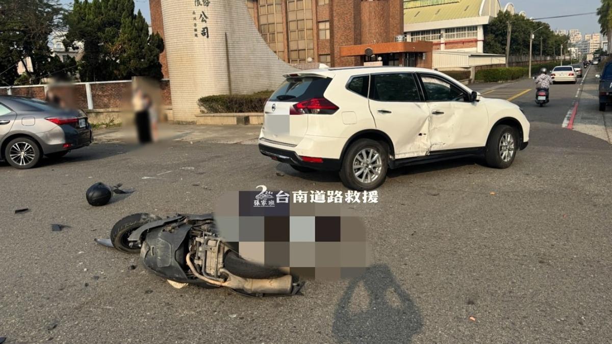 台南汽機車嚴重車禍!60歲騎士噴飛「肢體變形」 當場死亡
