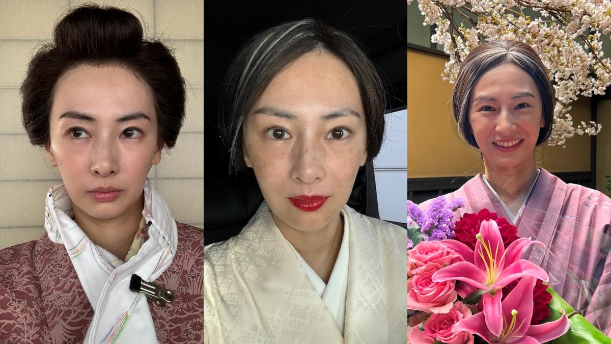 北川景子在《花暖簾》中一路從年輕演到老,展現演技實力。(圖/翻攝自北川景子推特)