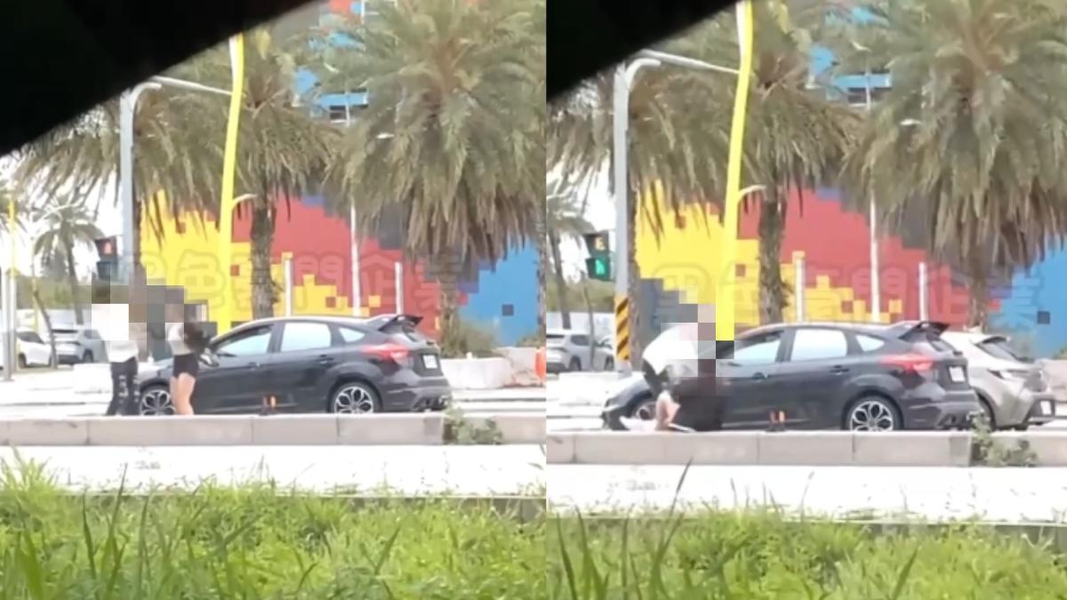 練車練到翻臉! 花蓮情侶馬路中開打「揮拳、噴辣椒水」