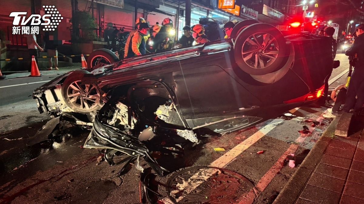 有片／基隆3車死亡車禍　男酒駕連環撞害死友