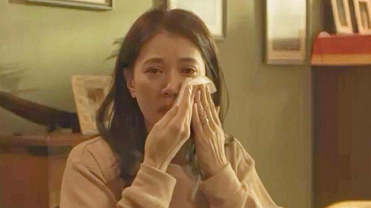 在一場吃麵的戲,演到不停流淚。(圖/「阿嬤有喜」劇照)