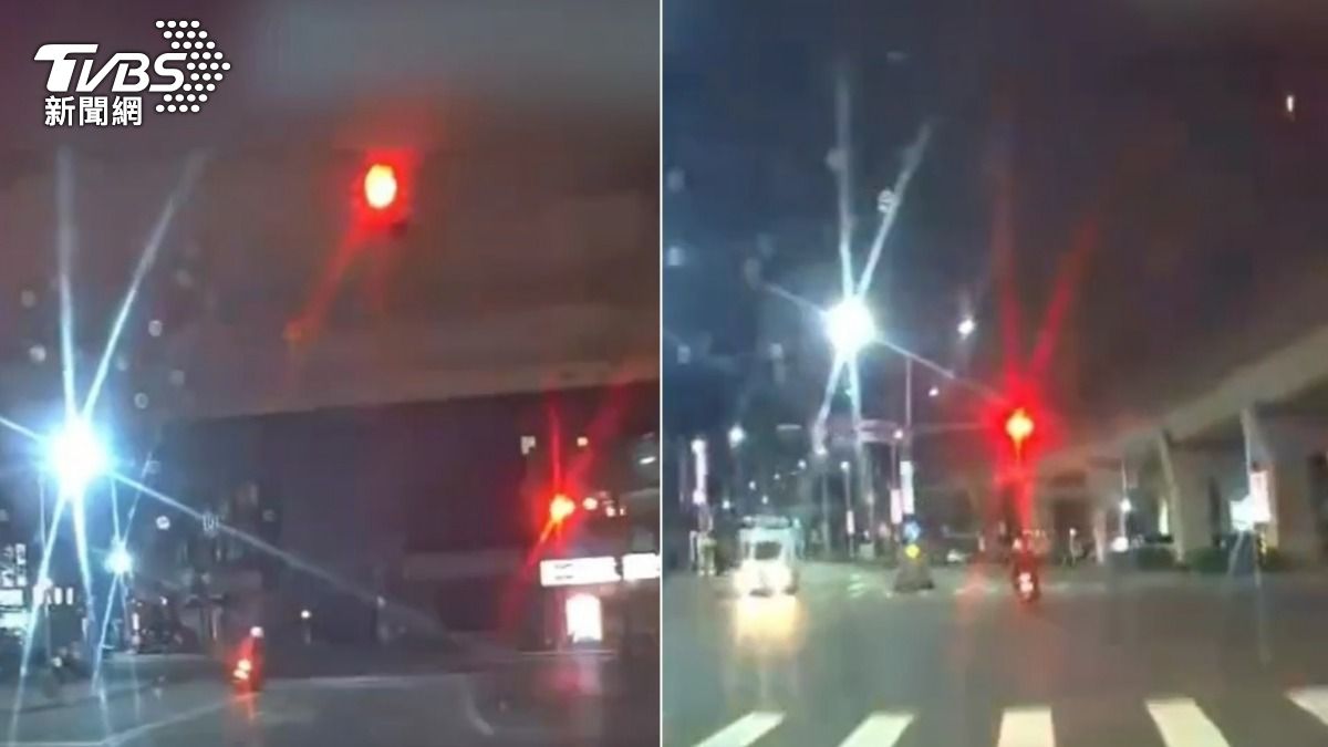 蔡姓毒蟲拒檢逃逸,多次逆向、闖紅燈違規。(圖/TVBS)