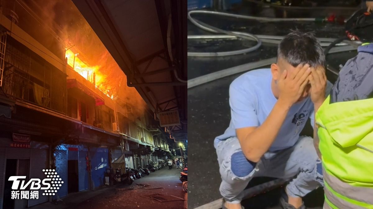 台中大里火災3死!母緊護2幼女成焦屍 生父跪地痛哭