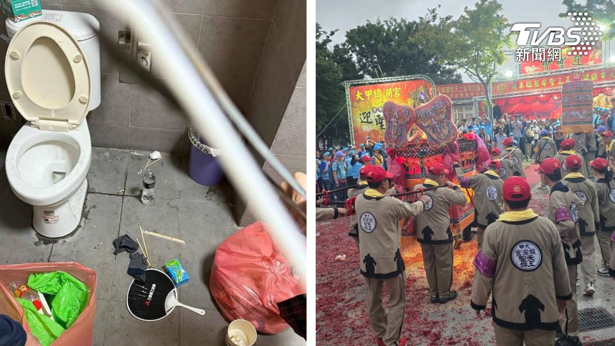 大甲媽香客借高中廁所「排泄物亂炸」 學生轟:丟媽祖的臉