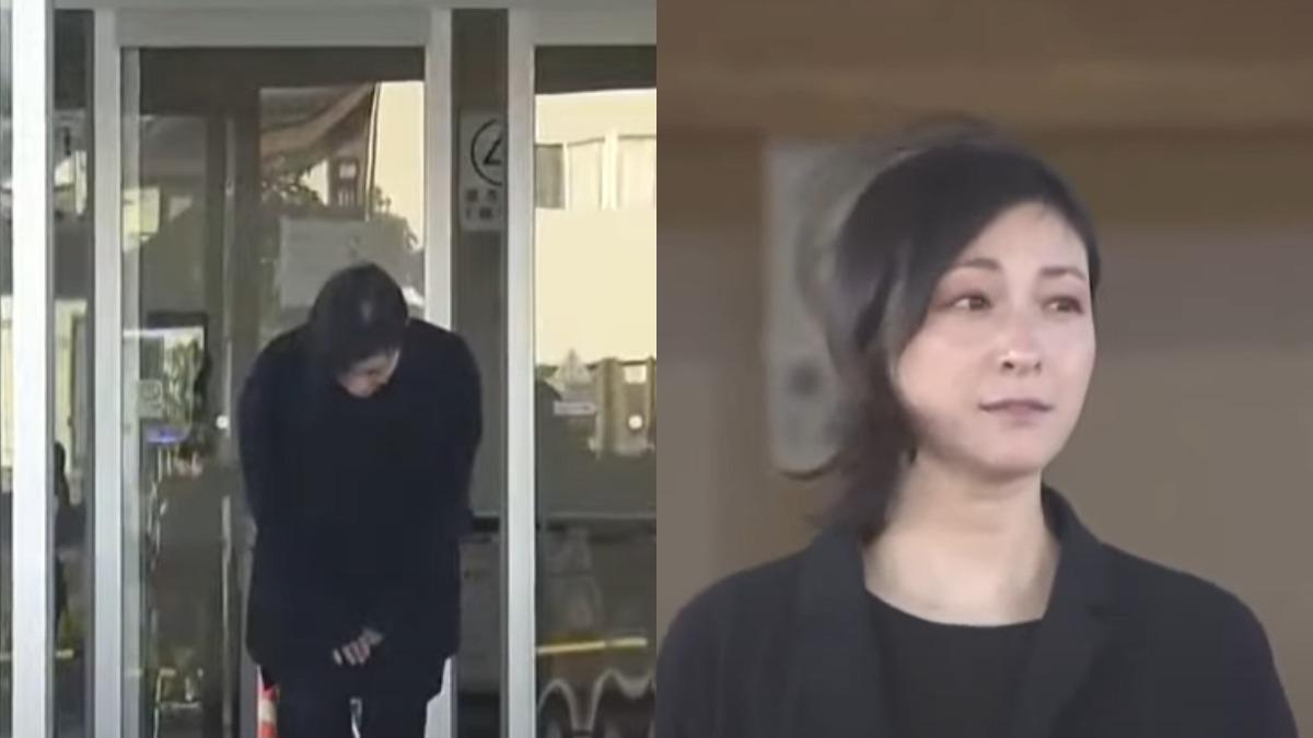 廣末涼子獲釋!首露面「鞠躬3秒道歉」 全身黑憔悴現身