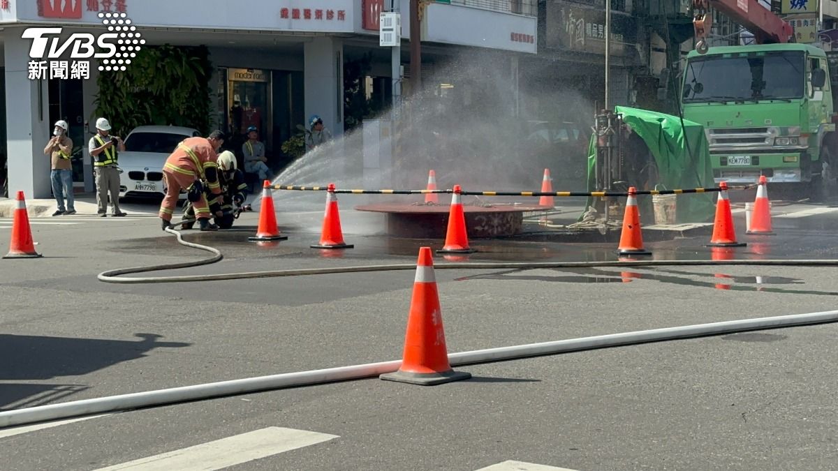 工程挖破瓦斯管 彰化市中正路瓦斯外洩 30分鐘內解除危機