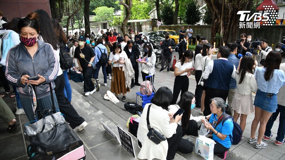 支持者到場聲援。（圖／胡瑞麒攝）