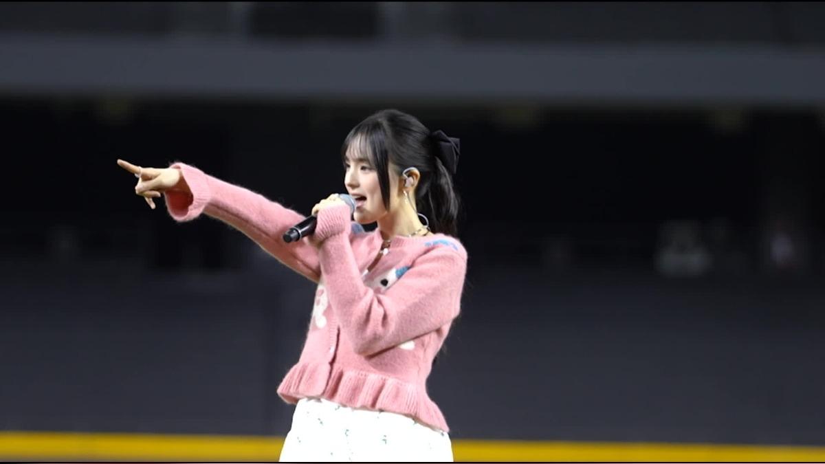 GYUBIN現身大巨蛋開球。（圖／FU Entertainment.DJB LIVEWORKS提供）
