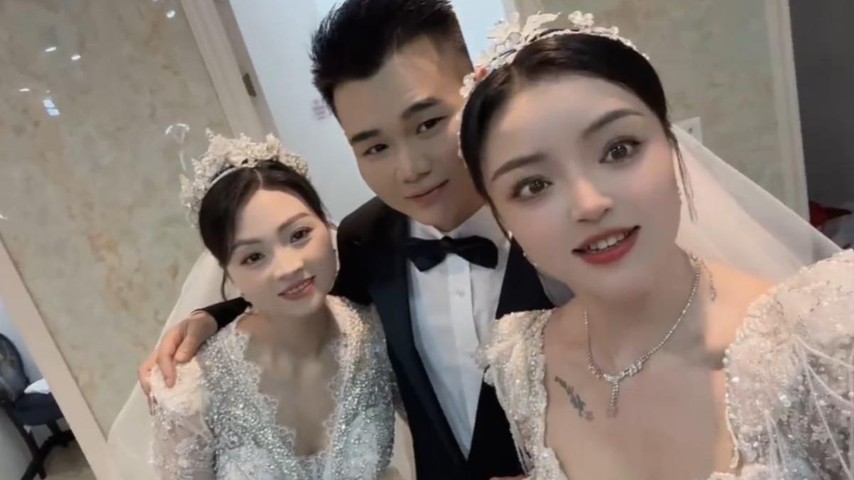陸男辦婚禮娶「前妻+現任」 3人婚紗照曝光警方急介入