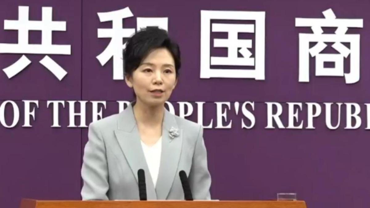 大陸商務部發言人 何咏前(圖/CCTV+)
