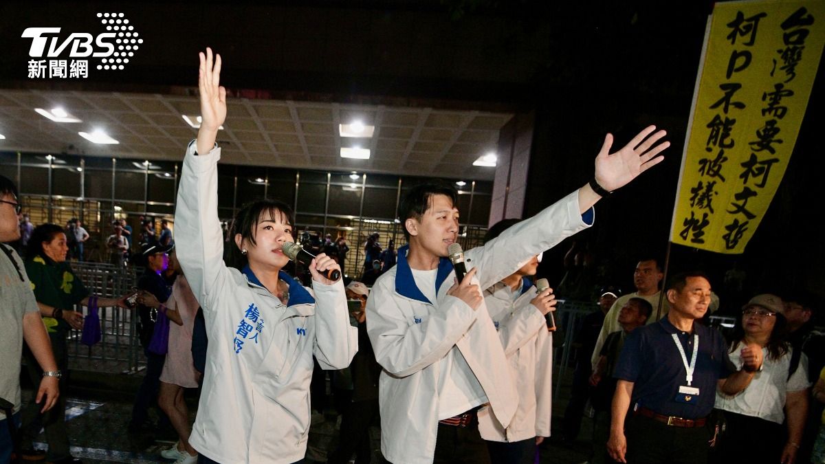 楊智伃繼續演說。(圖/胡瑞麒攝)