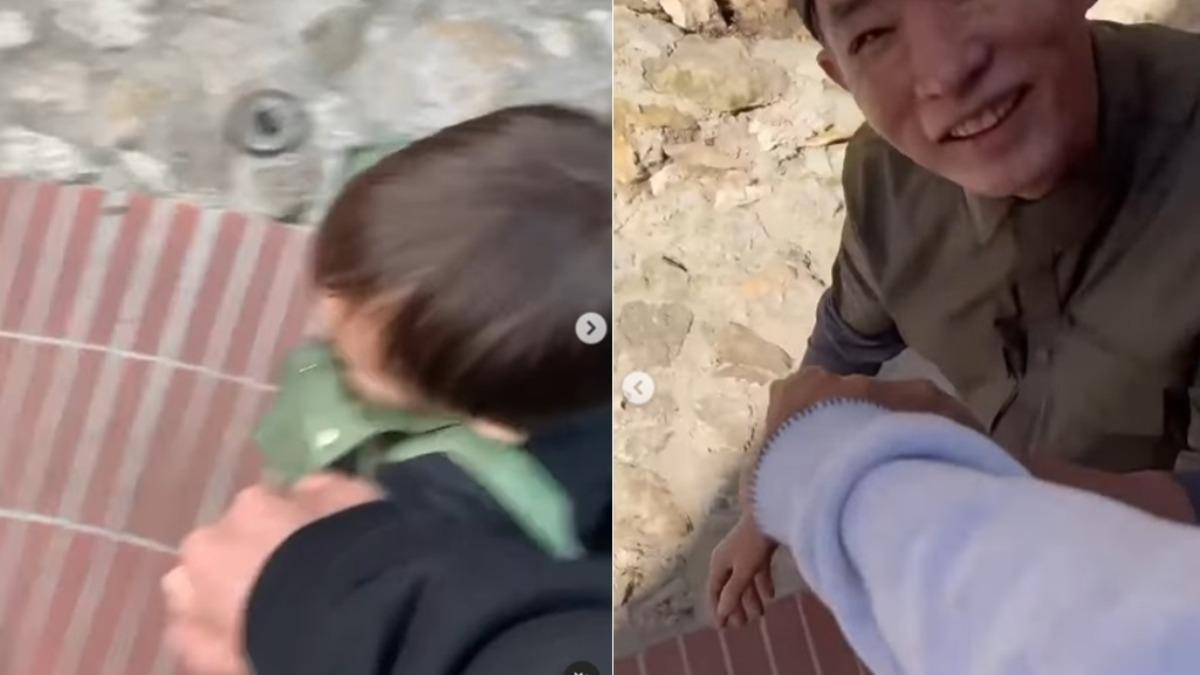 原本周杰倫兒子Romeo的位置(左),被好友杜國璋取代。(圖/翻攝周杰倫IG)