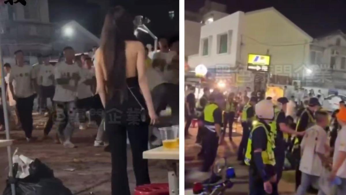 北港媽遶境第二天！白衣男喝爛醉　贊炮團成員停車場開打
