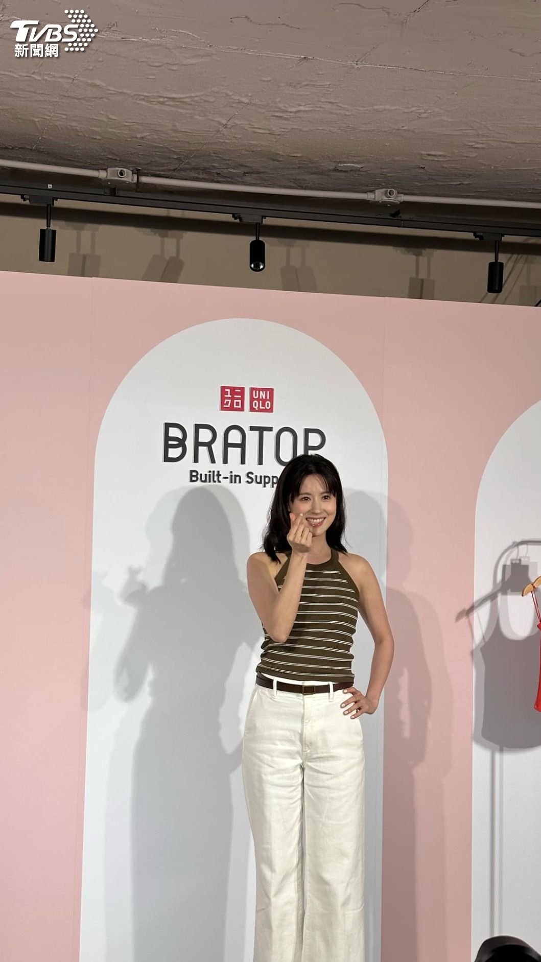 林予晞今(18)日出席服飾品牌活動。(圖/陳郁文攝)
