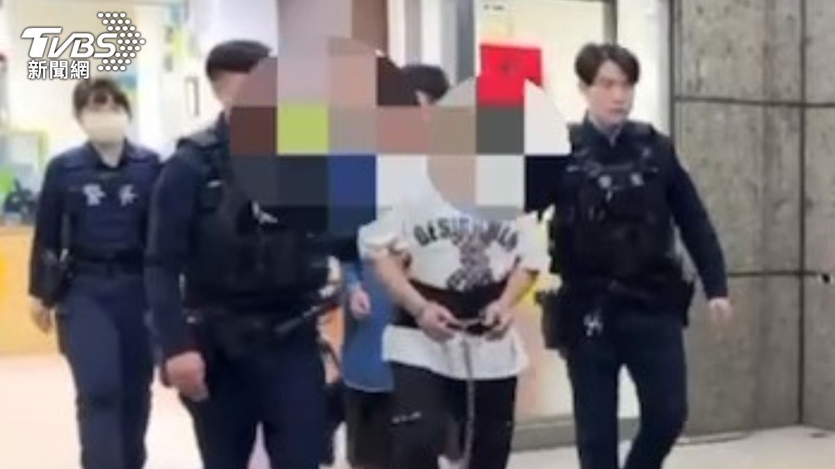 警抓通緝犯意外撞見毒品趴逮3人送辦。(圖/TVBS)
