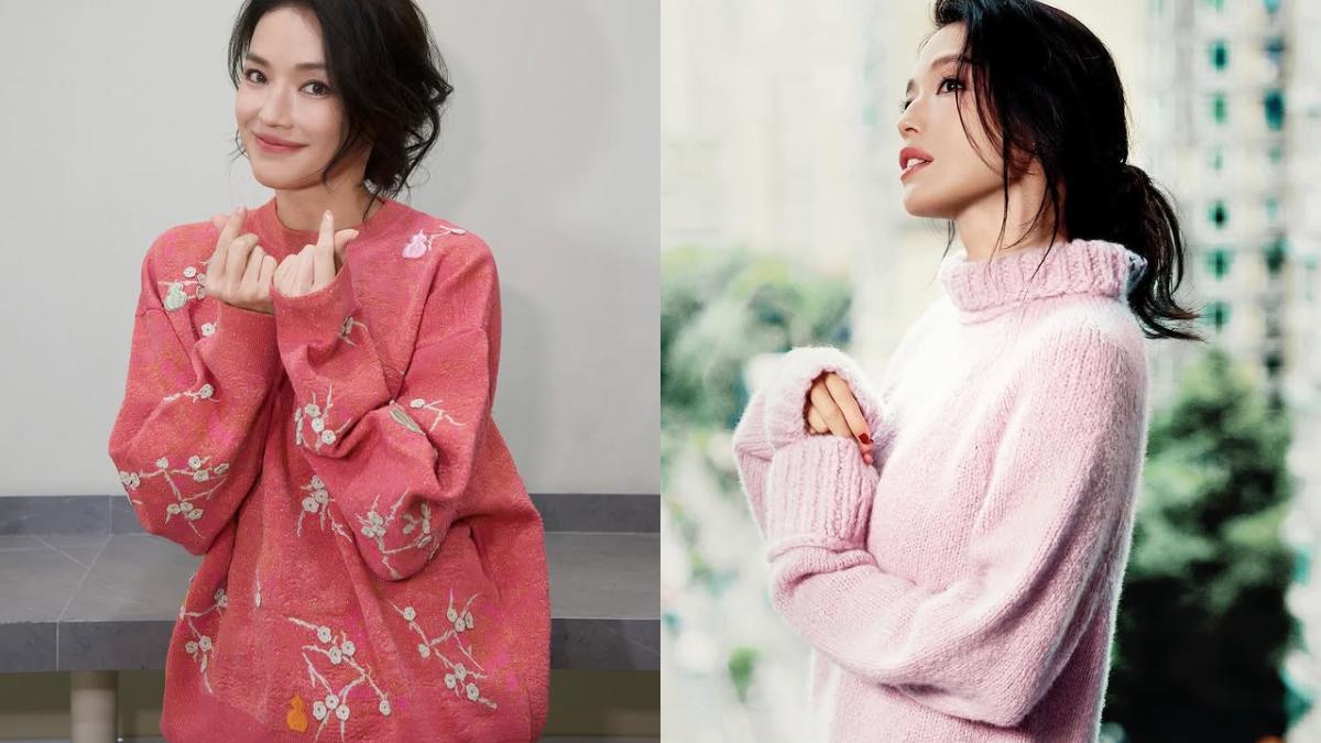 選錯粉色連舒淇都翻車。(圖/翻攝自IG@「sqwhat」、「marieclairetw」)