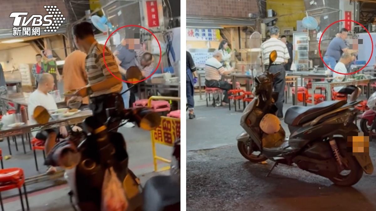超派!台中2壯漢深夜排「肉羹」吵架 扭打成麻花捲