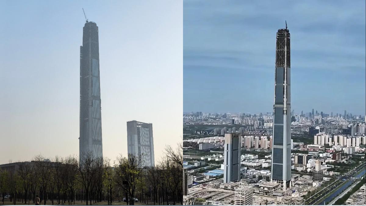 「世界最高爛尾樓」中國天津117大廈復工 預計2027完工