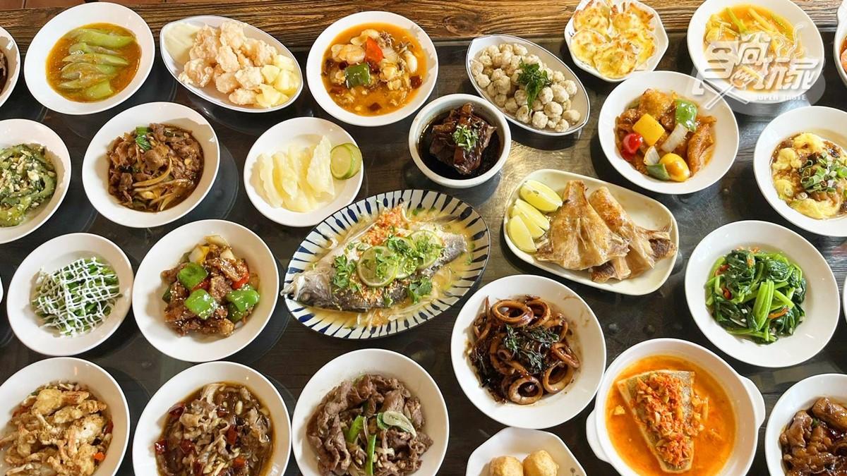 「東坡醉月」主打相當罕見的台菜料理吃到飽。（圖／食尚節目部）