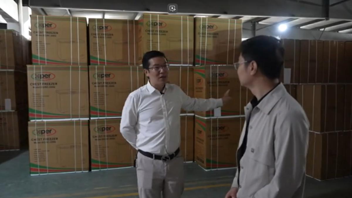 美訂單喊卡 陸家電廠3千銷美貨品堆倉庫（圖／CCTV+）