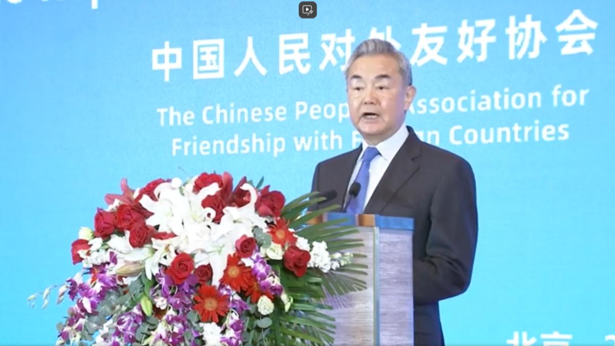 中國印尼首2+2會議 王毅：提倡跨境供應鏈（圖／CCTV+）