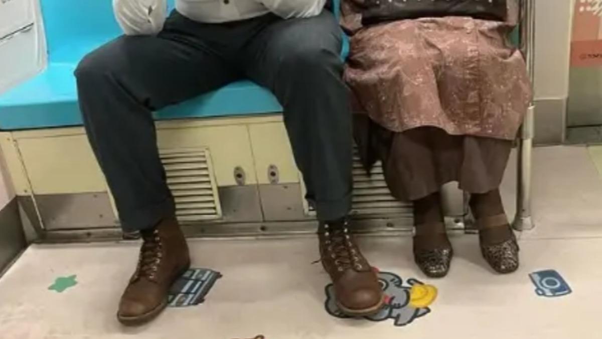 網友抱怨,每次搭車都很好奇為何男生的腿都要打這麼開。(圖/翻攝自Threads)