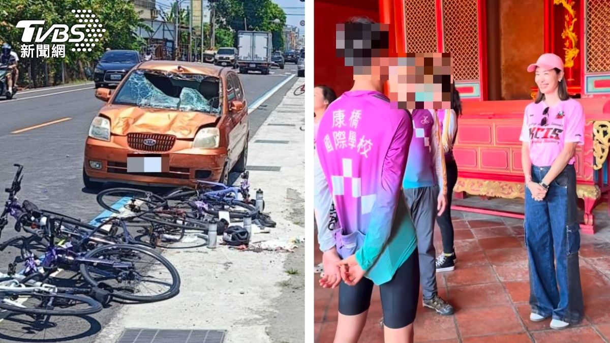 兒子參加康橋單車成年禮遇車禍!疑汽車逆向衝撞 賈永婕:很過分