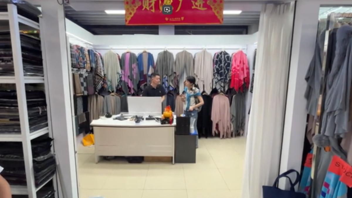 義烏羊絨店7成銷美國 嘆漲價也沒意義(圖/TVBS)