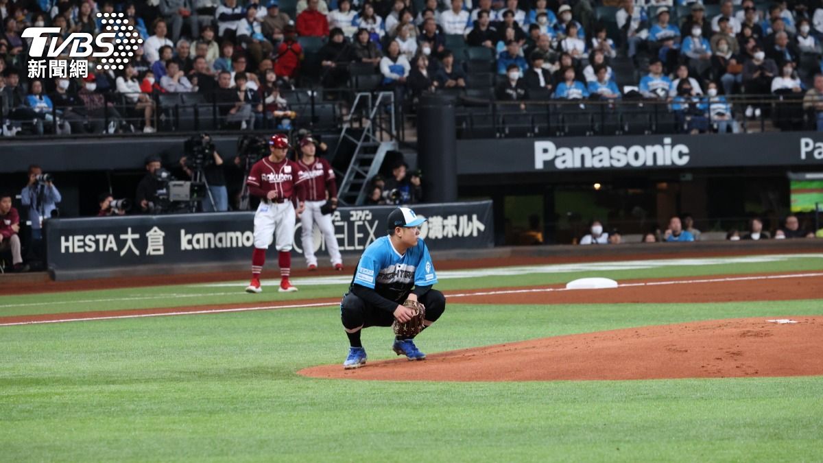古林睿煬合計5.2局失7分吞敗。(圖/華子琛攝)