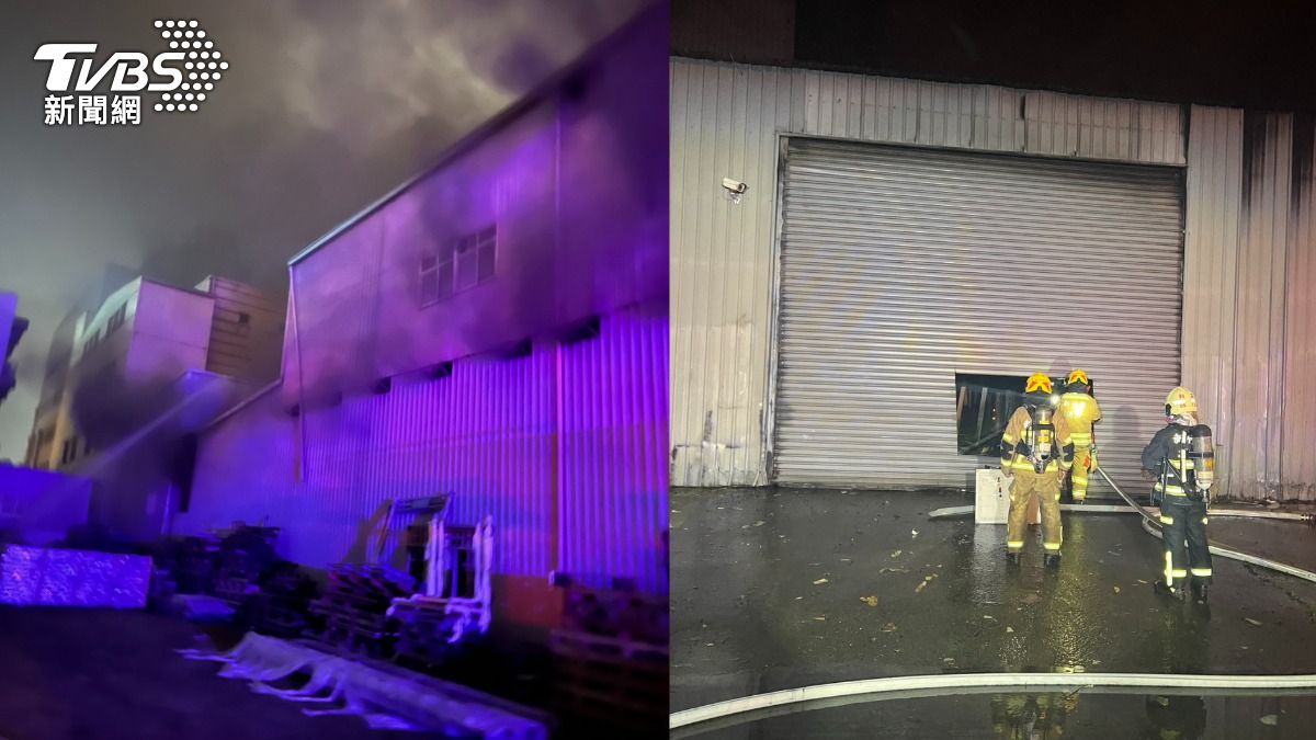 竹北工廠傳爆炸聲起火「濃煙直竄」 2人手腳燙傷急送醫