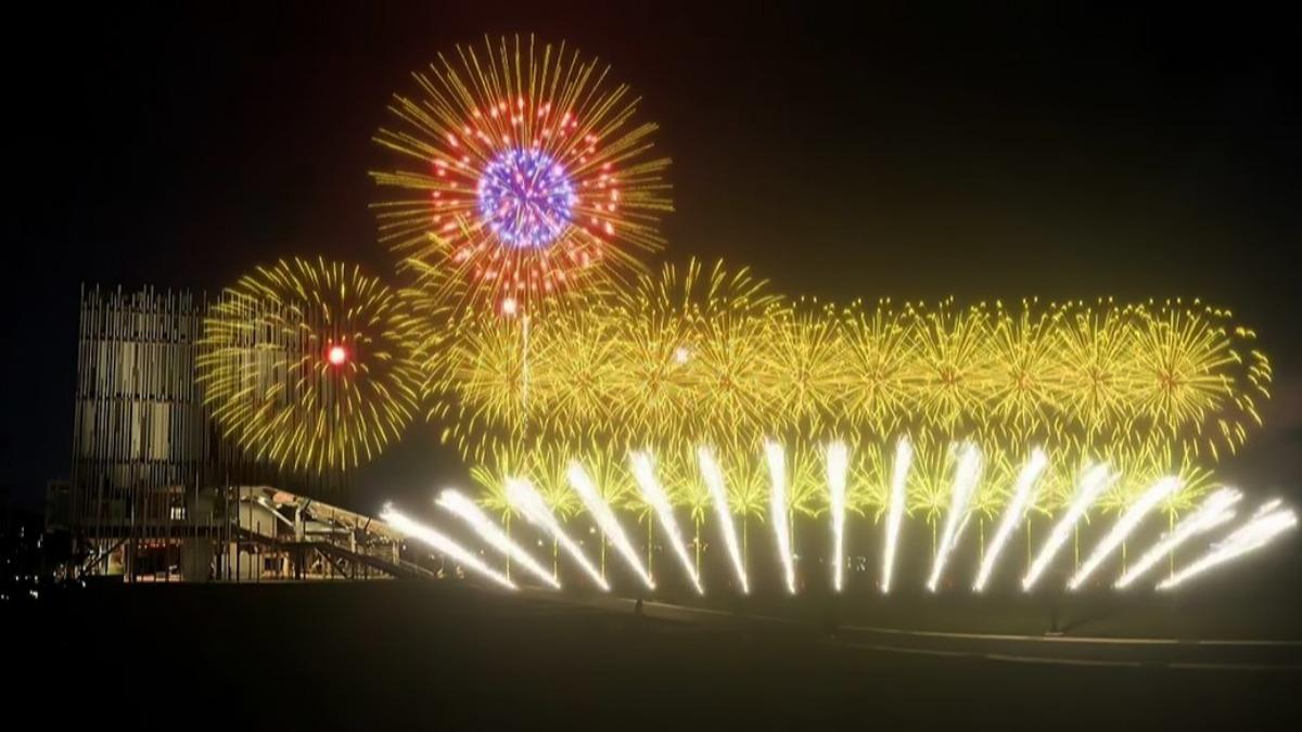 新北市美術館將放300秒煙火秀。(圖/新北市文化局提供)