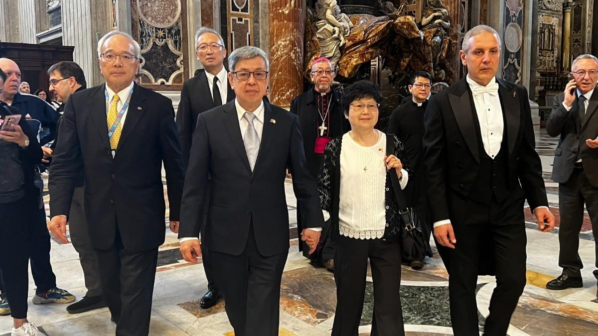 陳建仁任特使弔唁教宗 抵羅馬將赴梵蒂岡瞻仰遺容