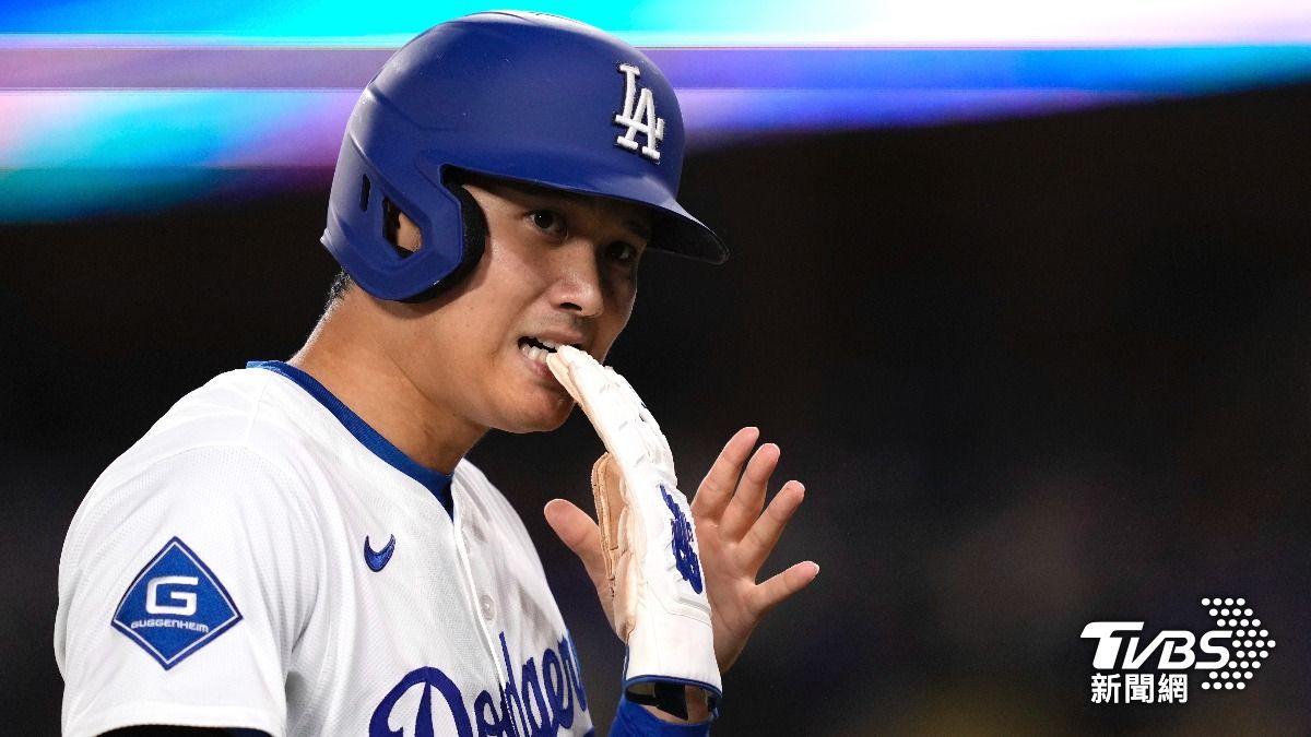 大谷翔平本戰打擊手感依舊不佳。(圖/達志影像美聯社)
