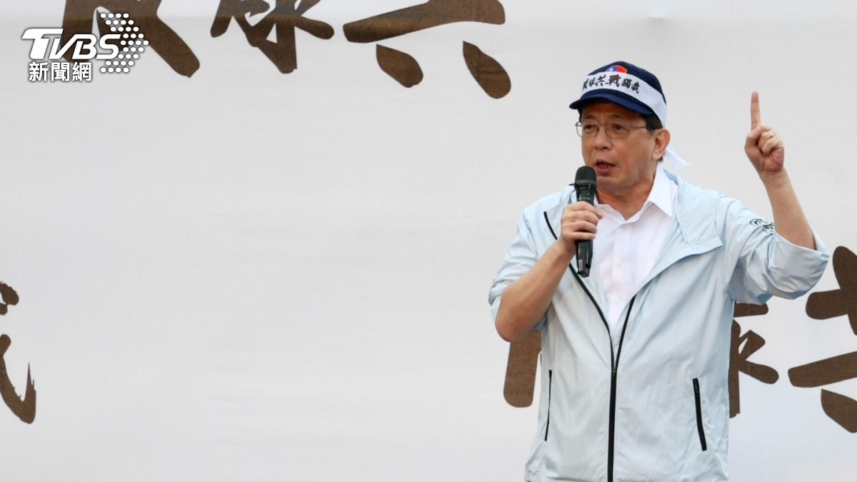 前台大校長管中閔怒斥民進黨毀壞民主,「這就是法西斯。」(圖/華子琛攝)