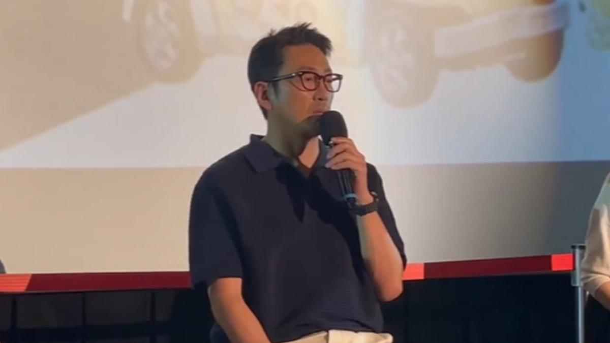 河正宇來台宣傳新電影，感謝台灣粉絲的支持。（圖／車庫娛樂）