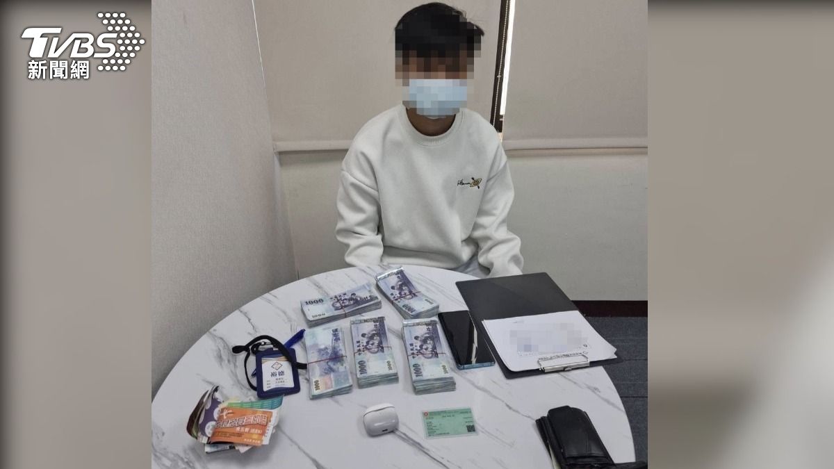 22歲香港籍沈姓車手被逮，警方也強調，近期外國人來台擔任詐欺車手的人數有上升趨勢。（圖／TVBS）