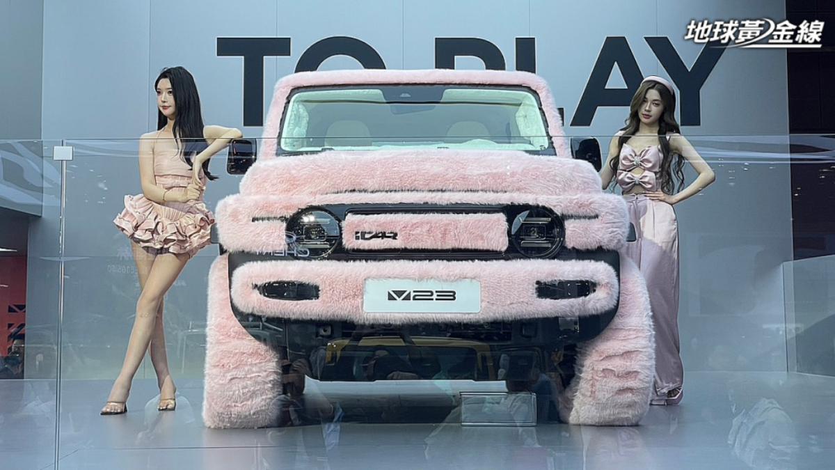 iCAR V23客製化成為一輛毛小孩車車。(圖/地球黃金線)