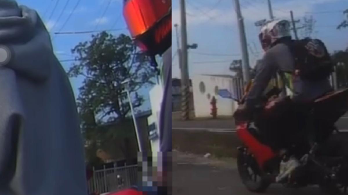 20歲檔車男當街「掏鳥狂蹭」!死盯女騎士認了:壓力過大